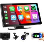 Ecran voiture 7  carplay & android auto - bluetooth / fm / aux, mirror link, gps, commande vocale - compatible ...