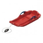 Eda luge plateau - dimensions 90 x 48 x 18 cm - coloris rouge et freins noirs Eda luge plateau - dimensions 90 x 48 x 18 cm - coloris rouge et freins noirs