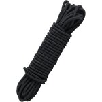 Elastic cord, 6 mm, 12 m, black, elastic sandow elastic strap for luggage, camping, kayaking, shoe laces, ... Elastic cord, 6 mm, 12 m, black, elastic sandow elastic strap for luggage, camping, kayaking, shoe laces, ...