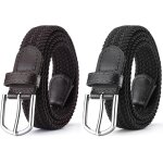 Elastic woven belt, 105 cm men's fabric belt, stretch belt elastic braided stretch belt, women's woven ...