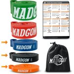 Elastiques musculation (en bande unique en 5 forces ou en set) - bandes elastique rsistantes et durables ...