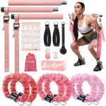 Elastiques de musculation barre de pilates avec 6 bandes de rsistance elastique 180lbs ou 240lbs ancrage ...