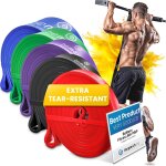 Elastique musculation traction fitness + guide exercices, assist barre fixe, pull up bar dip bandes de ...