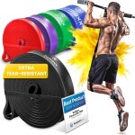 Elastique musculation traction fitness + guide exercices, assist barre fixe, pull up bar dip bandes de ...
