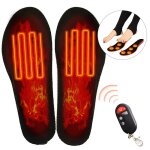 Electrique semelles chauffantes avec tlcommande, taille ajustable, rglage de la temprature a 3 vitesses, ...