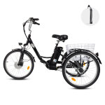 Electrique tricycle gogobest gf100 - pneus 24 * 1, 95'' - 500 w - batterie amovible 36 v 15 ah - d�railleur ...
