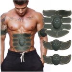 Electrostimulateur musculaire appareil abdominal ems ceinture abdominale (noir + orange)