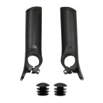 Embout de cintre newton avec repose main noir mat (paire)