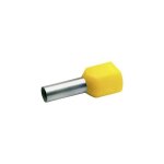 Embout double d'extr�mit� de cble klauke 87514 6 mm 14 mm partiellement isol� jaune 100 pcs