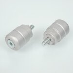 Embout de guidon aluminium gris rms pour moto scooter honda montage type origine