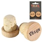 Embouts de guidon en bois vintage velox - kit de 2 bouchons pour cintre de v�lo