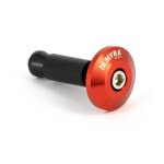 Embouts de guidon plats Ø13 et 17 anodis�s orange - myra