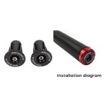 Embout de guidon polyvalent pour vtt, poignée améliorée, facile a installer, durable - type style a 1pc ... Embout de guidon polyvalent pour vtt, poignée améliorée, facile a installer, durable - type style a 1pc ...