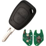 Emebay 2 bouton coque cl� de voiture t�l�commande pour renault kangoo trafic 2 master opel vauxhall vivaro ...