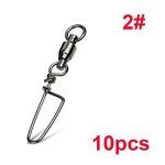 Emerillons de pche a roulement a billes en acier inoxydable, taille 0 - - 6 - , emerillons roulants ...