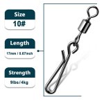 Emerillons de pche a la trane, baril a bascule roulant, connecteur de leurres, pche en eau sale, ...