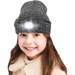 Enfants led casquette de bonnet eclairée, lampe frontale rechargeable par usb chapeaux de nuit en tricot ... Enfants led casquette de bonnet eclairée, lampe frontale rechargeable par usb chapeaux de nuit en tricot ...
