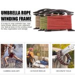 Enrouleur de c�ble de p�che paracorde en plein air, organisateur de lani�re de parachute, support de ...