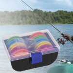 Enrouleur de ligne de pche en mousse eva 21 pices / ensemble, organisateur de bobine elastique utile ...