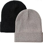 Ensemble 2 pi�ces pour femme, bonnet d�contract�, bonnet d'hiver en maille douce, bonnet de ski unisexe ...
