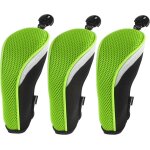 Ensemble de 3 couvre - tetes de club de golf hybrides interchangeables. Ensemble de 3 couvre - tetes de club de golf hybrides interchangeables.