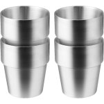 Ensemble de 4 tasses isothermes en acier inoxydable ¿ id�al pour le camping, l'ext�rieur et les enfants ...