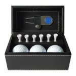 Ensemble d'accessoires pour balles de golf, avec etui de rangement, fourchette verte