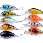 Ensemble d'app�ts durs pour la p�che, pack de leurres pour attraper des poissons tels que les m�n�s, ...