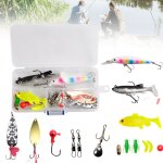 Ensemble d'app�ts pour la p�che en eau sal�e et douce, set de leurres pour attraper des poissons comme ...