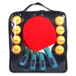 Ensemble de balles de tennis de table et de battes, de qualit, avec 8 pices, trois etoiles
