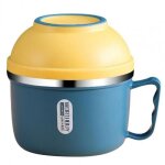 Ensemble de bols a nouilles instantanes, bote a lunch de grande capacit, rsistante a la chaleur, ...