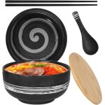 Ensemble de bols ramen en cramique, grand bol a soupe 1500 ml, bols a salade pour soupe, pho et bol ...