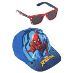 Ensemble casquette et lunettes uv spiderman 4 - 8 ans r�glable - (54 cm) (taille 54 cm, couleur bleu) ...