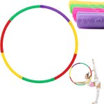 Ensemble de cerceaux colors, conception dtachable a 7 sections cerceau hula fitness hoop pour enfants, ...