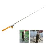 Ensemble combiné de moulinet de canne à pêche, mini stylo de poche télescopique portable, canne à pêche ... Ensemble combiné de moulinet de canne à pêche, mini stylo de poche télescopique portable, canne à pêche ...