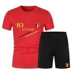 Ensemble de foot homme belgique - maillot rouge et short noir (taille l, couleur rouge)