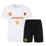 Ensemble de foot homme cameroun - maillot blanc et short noir (taille xl, couleur blanc)