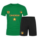 Ensemble de foot homme cameroun - maillot vert et short noir (taille l, couleur vert)