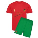 Ensemble de foot maillot et short portugal enfant (taille 9 / 11 ans, couleur rouge)
