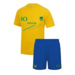 Ensemble de foot short et maillot du br�sil enfant (taille 7 / 8 ans, couleur jaune)