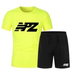 Ensemble de foot short et maillot npz enfant jaune fluo (taille 5 / 6 ans, couleur jaune)