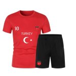 Ensemble foot style turquie maillot & short homme (taille s, couleur rouge)