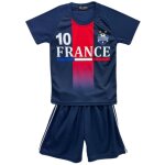 Ensemble de football enfant maillot et short - inspir� de france - bleu marine (taille 12 ans, couleur ...