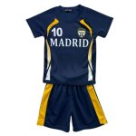 Ensemble de football enfant maillot et short - inspir� de madrid - bleu marine (taille 6 ans, couleur ...