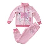 Ensemble jogging fille licorne enfant surv�tement zipp� 2 pi�ces (npz)