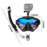 Ensemble de lunettes de plong�e avec support de tuba sec pour gopro masque de plong�e professionnel equipement ...