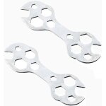 Ensemble d'outils de rparation de vlo, 2 pices, argent