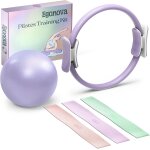 Ensemble pilates : anneau 35 cm, poignées rembourrées, mini - ballon, bandes de résistance pour force, ... Ensemble pilates : anneau 35 cm, poignées rembourrées, mini - ballon, bandes de résistance pour force, ...