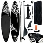 Ensemble de planche sup gonflable 305x76x15 cm noir vidaxl vidaxl