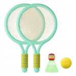 Ensemble de raquettes de tennis durables pour enfants, jouets interactifs pour parents et enfants, vert ...